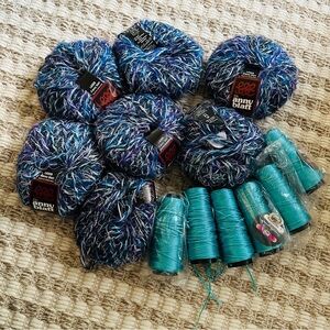 🧶 Bundle of 13 Yarn Skeins, Anna Blatt‎ & Lane Borgosesia